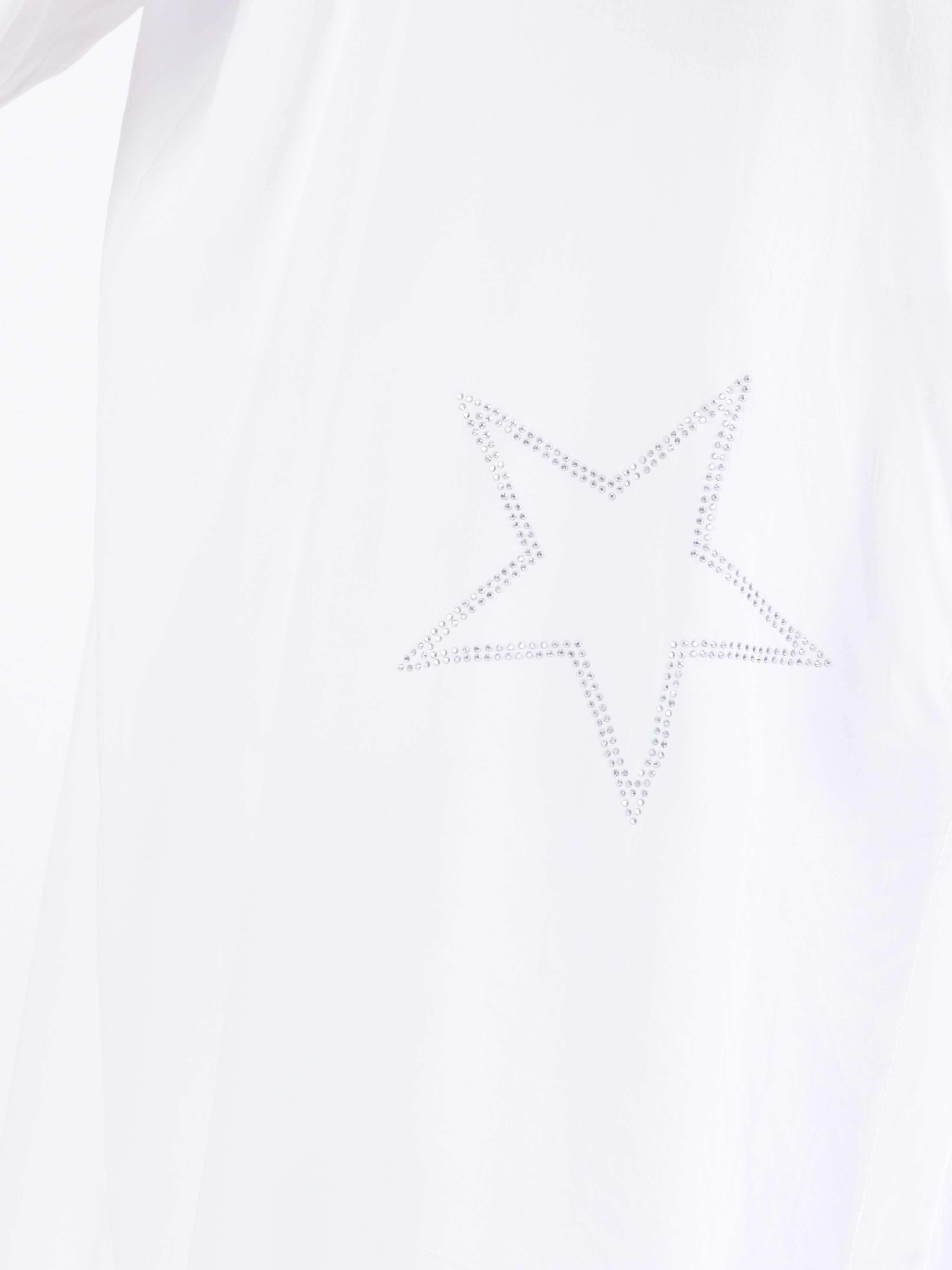 Love - Plus size-skjorta i viskos med ränder och stjärnor